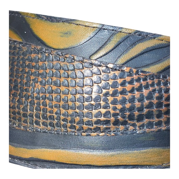 Esperanza Leather Belt Statement Accent Size Small - Picture 7 of 15